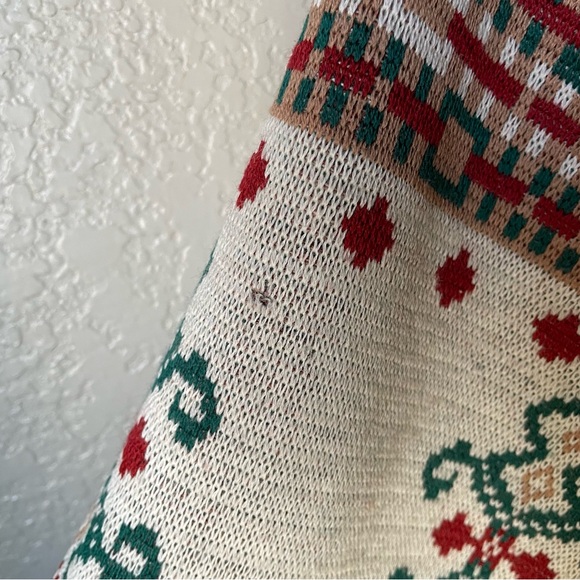 Vintage Catalina Jacquard Wool Southwestern Aztec Bell Sleeve Sweater Medium - Picture 5 of 9